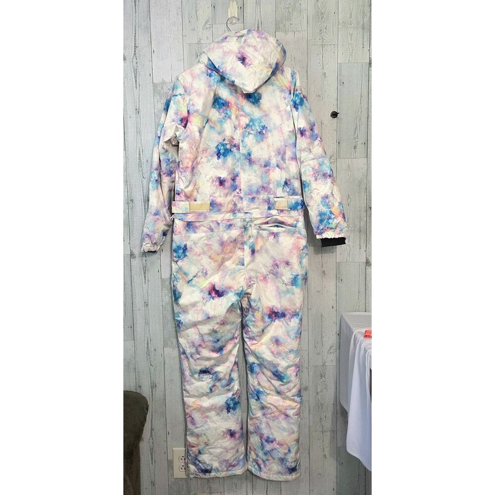 Searipe Colorful One-Piece Hooded Snowsuit / Jumpsuit Sz. M - Picture 4 of 11